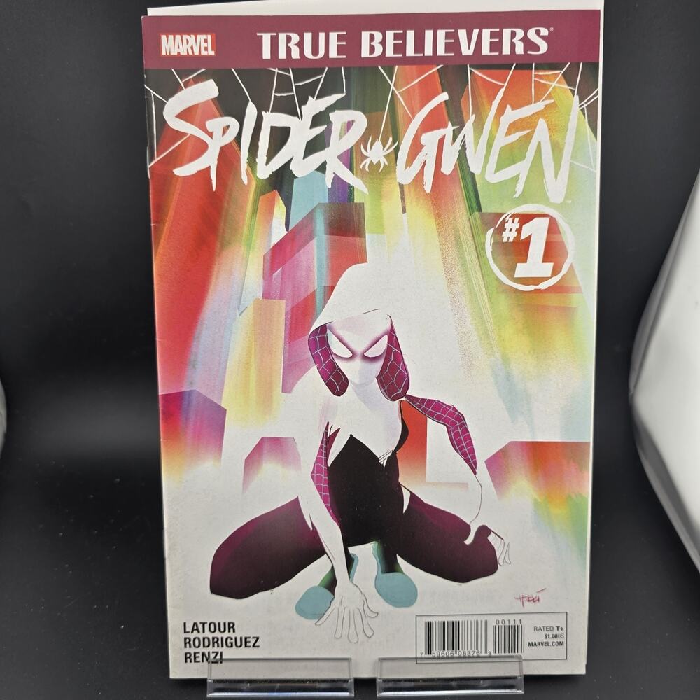True Believers: Spider-Gwen #1 (2015 Marvel) Reprint VF/NM 9.0+ Bagged & Boarded